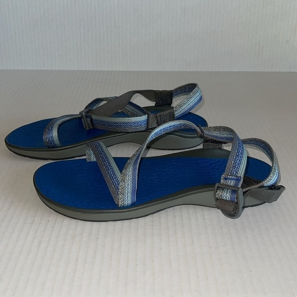 Chaco Blue And Gray Sandals - Picture 3 of 9